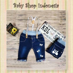 Celana Pendek Suspender Mickey  large